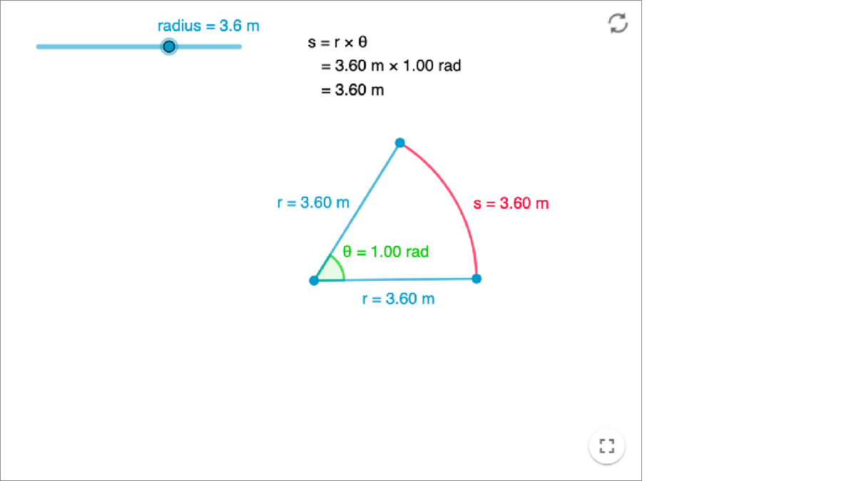 Angular displacement interactive preview