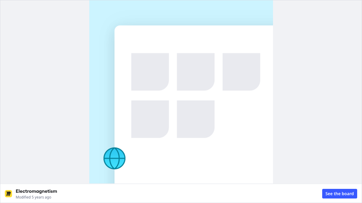 Electromagnetism Mindmap interactive preview
