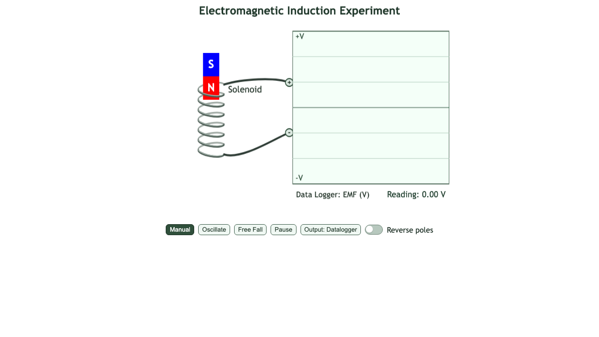 Faraday's Experiment Simulation interactive preview