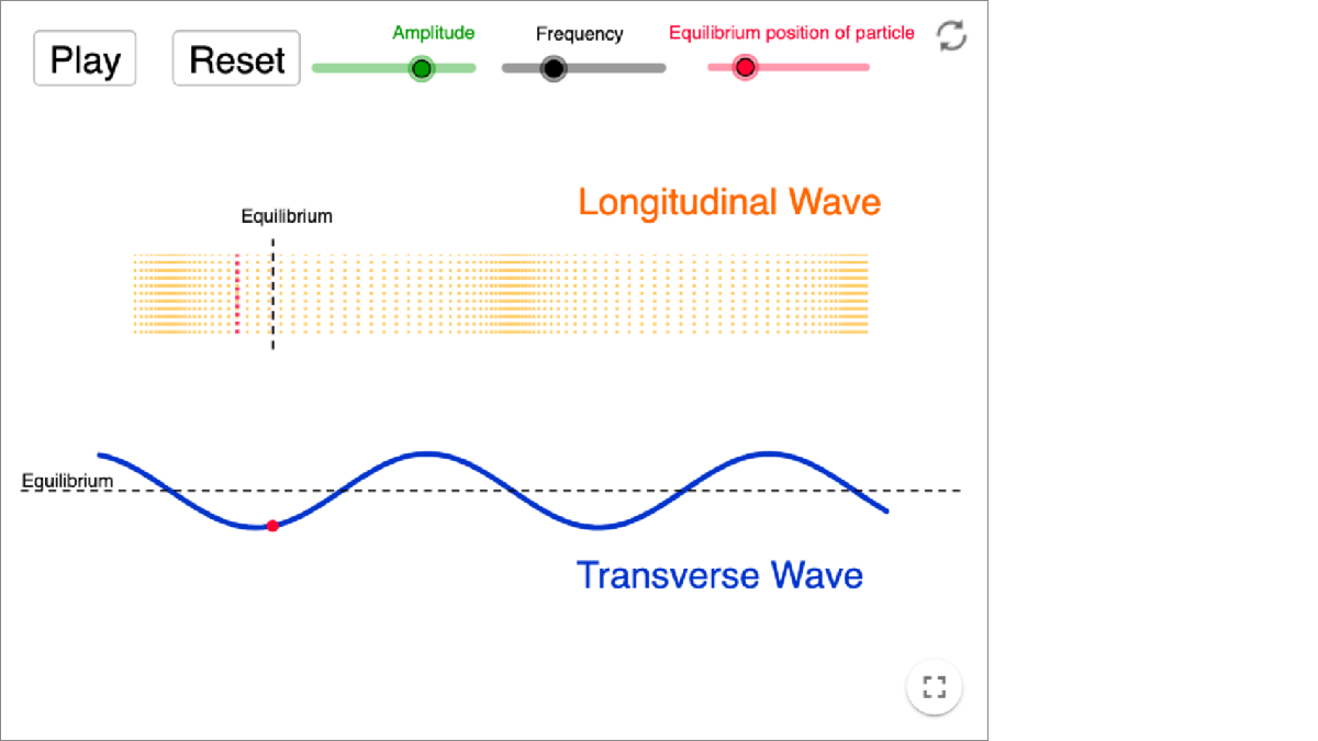 Longitudinal and Transverse Waves interactive preview