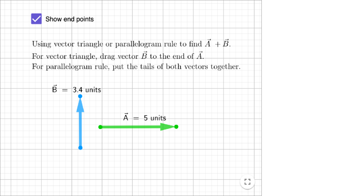 Vector Addition interactive preview